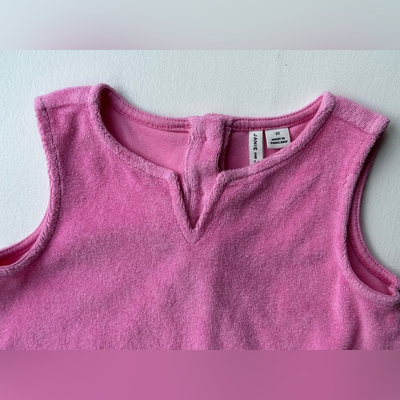 Janie and Jack Pink Terrycloth Dress Swim Coverup 2T - Picture 7 of 7